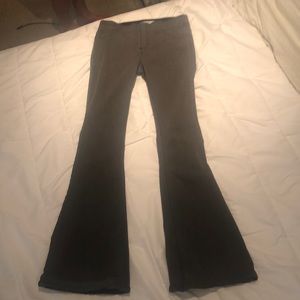 Women's grey denim jeans